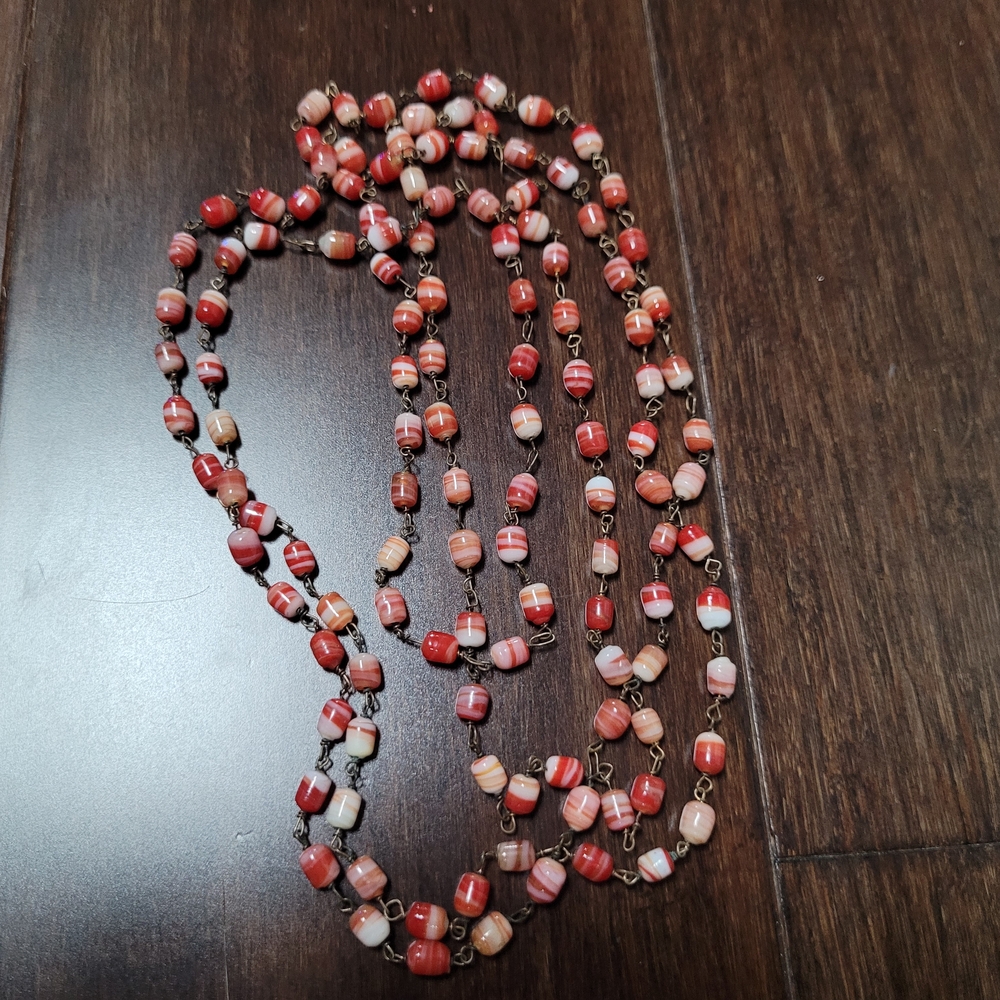 Elegant Red Beaded Necklace